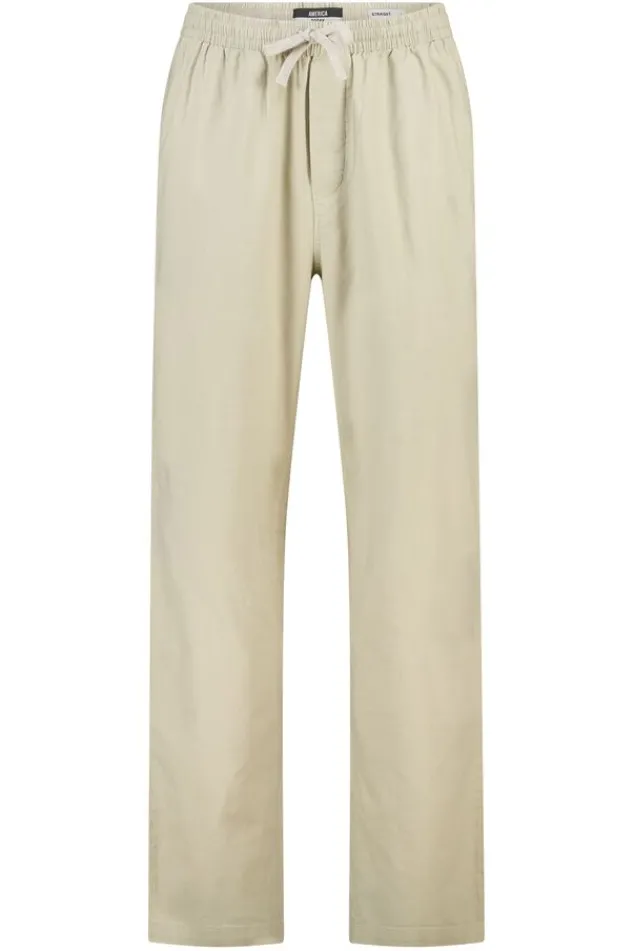 America Today Broeken|Linnen^Broek Phion traight fit innen broek et eatiche taieband