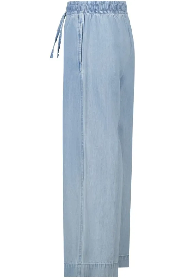 America Today Broeken^Broek Primrose Jr denim broek met elastische taille en koorden