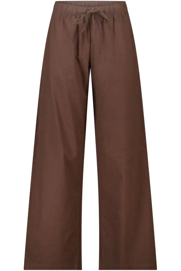 America Today Linnen|Broeken^Broek Proie innen broek et high wait en trekkoord