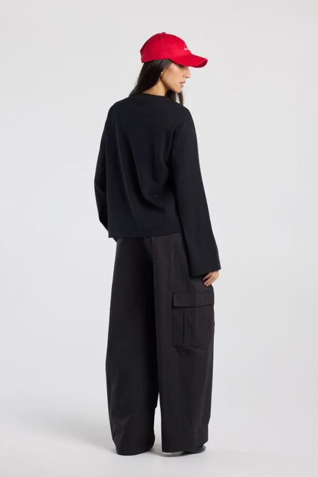 America Today New In|Broeken^Cargo broek Petra cargo broek et wijde pijpen