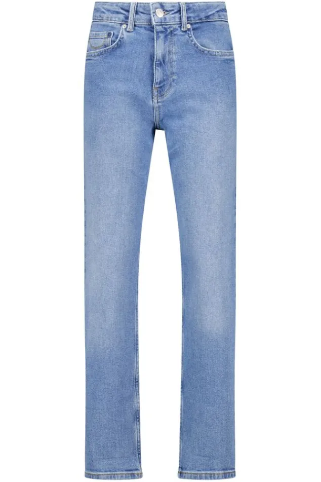 America Today Jeans^Dexter Jr jeans straight fit jeans met ritssluiting en stretch