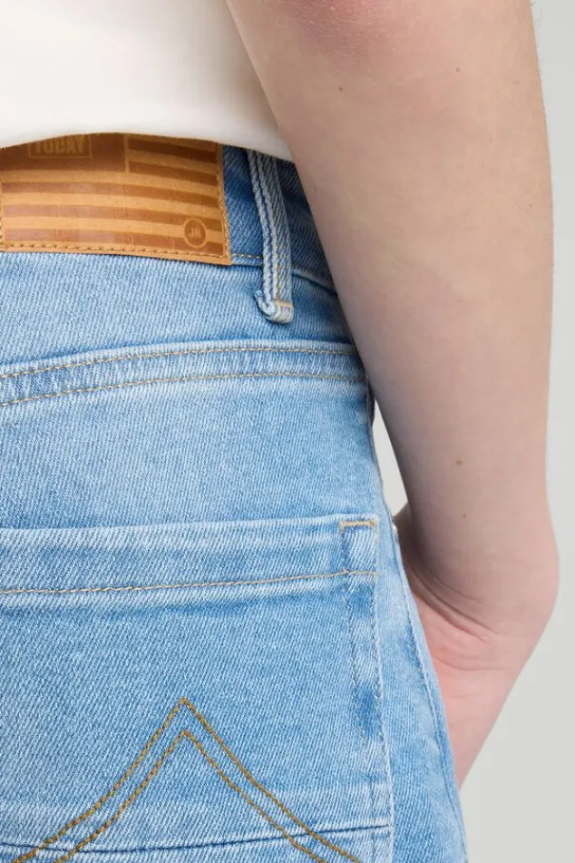 America Today Jeans^Dexter Jr jeans straight fit jeans met ritssluiting en stretch