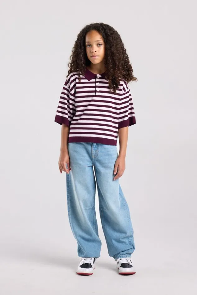 America Today T-Shirts & Tops|New In^Gebreide polo Kirsten Jr gebreide polo met gestreept design