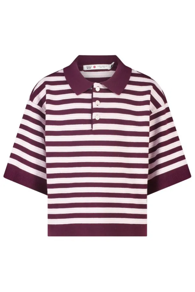 America Today T-Shirts & Tops|New In^Gebreide polo Kirsten Jr gebreide polo met gestreept design