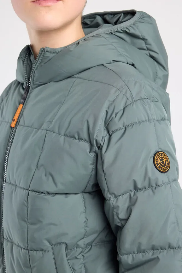 America Today Jassen & Regenjassen^Hooded bomber Jaylan JR Gewatteerde hooded bomber met mouwbadge