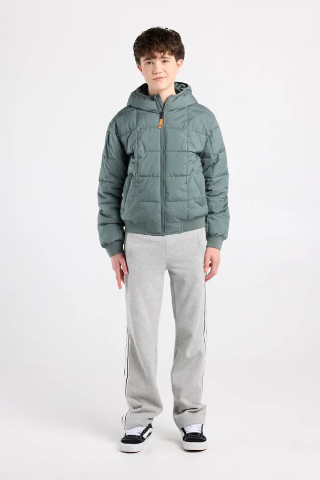 America Today Jassen & Regenjassen^Hooded bomber Jaylan JR Gewatteerde hooded bomber met mouwbadge