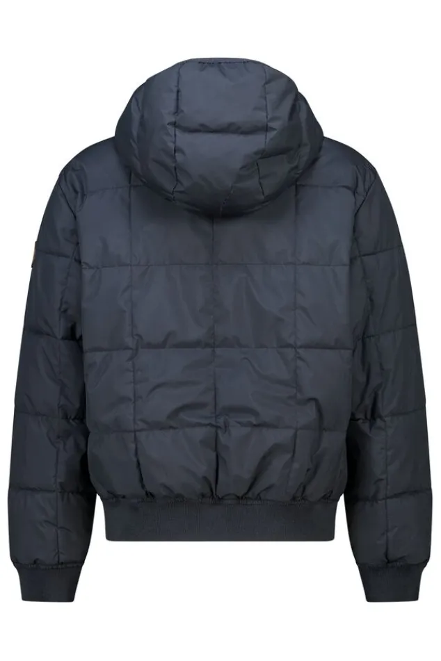 America Today Jassen & Regenjassen^Hooded bomber Jaylan JR Gewatteerde hooded bomber met mouwbadge