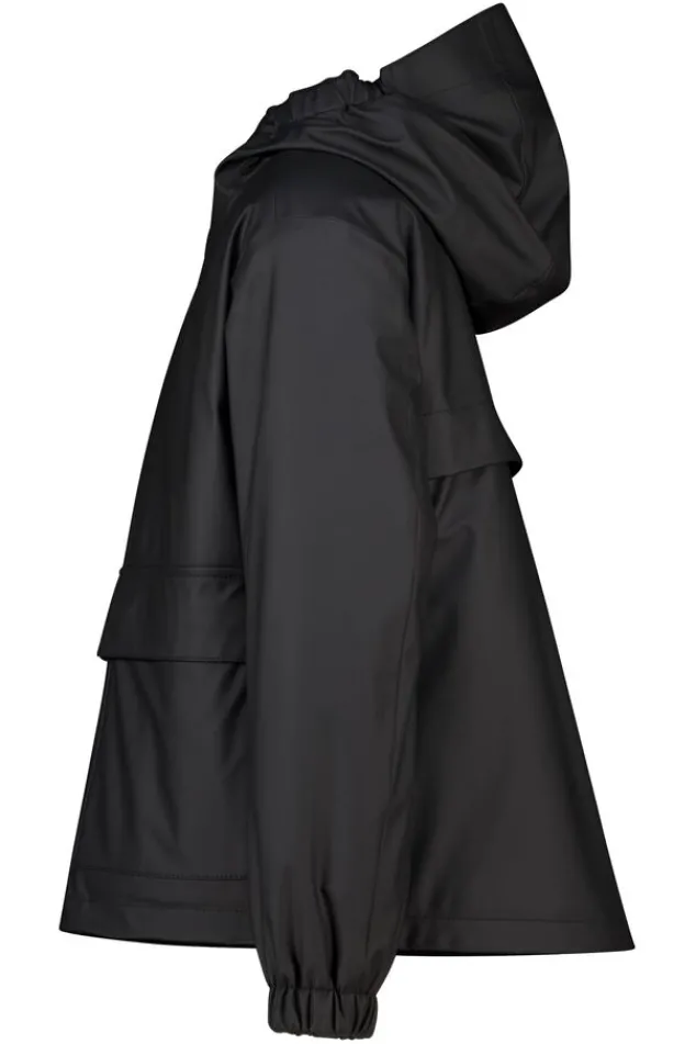 America Today Jassen & Regenjassen^Jael JR raincoat korte regenjas met teddycapuchon en drukknoopsluiting