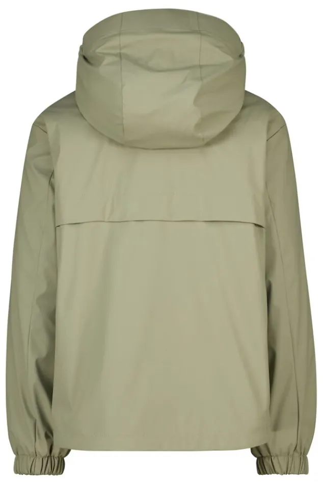 America Today Jassen & Regenjassen^Jael JR raincoat korte regenjas met teddycapuchon en drukknoopsluiting