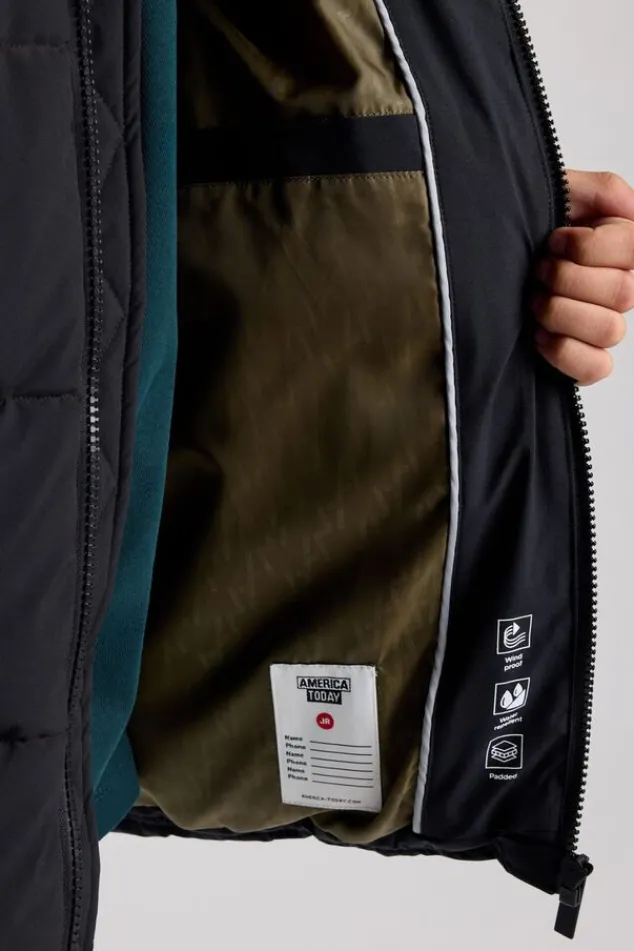America Today Jassen & Regenjassen|New In^Jas Jacco Jr puffer jas met capuchon