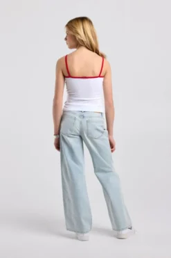 America Today Jeans^Jeans Carolina Jr wide leg jeans met side plecket