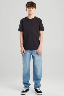 America Today Jeans^Jeans Delta JR Five-Pocket Jeans met Relaxed Fit Tapered Leg