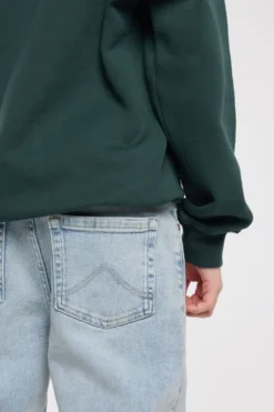 America Today Jeans^Jeans Dexter Jr straight fit jeans met rits en elastische tailleband
