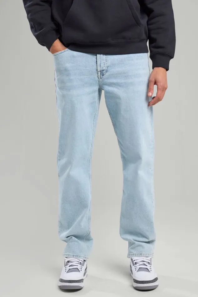 America Today Jeans^Jeans Dexterstraight fit jeans met knoopsluiting
