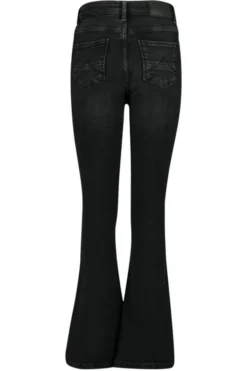 America Today Jeans^Jeans Emily flare Jr Flared jeans met knoop- en ritssluiting