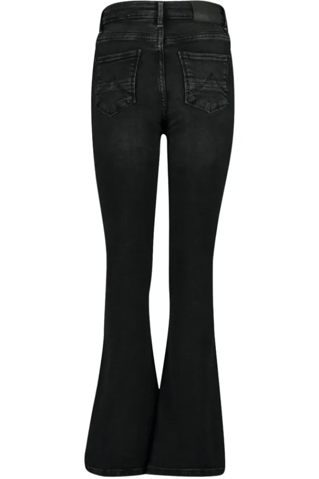 America Today Jeans^Jeans Emily flare Jr Flared jeans met knoop- en ritssluiting
