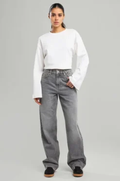 America Today Bestsellers|Jeans^Jeans Irvine High waist jeans met rechte broekspijpen