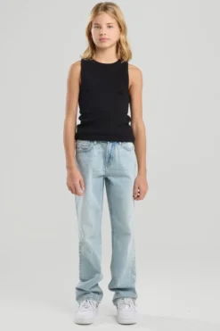 America Today Jeans^Jeans Irvine JR jeans met high waist en rechte pijpen