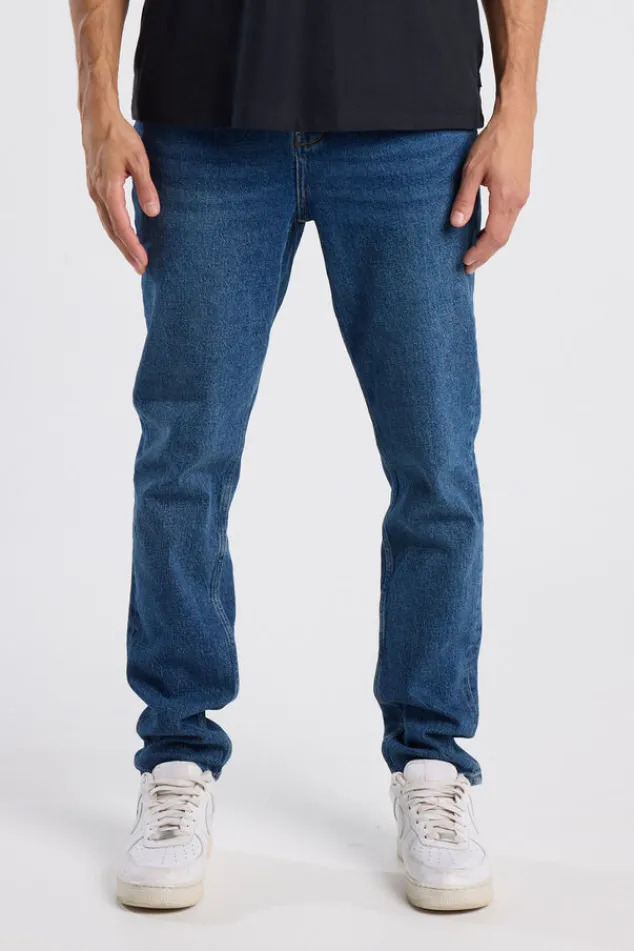 America Today New In|Bestsellers^Jeans Neil slim fit jeans met button fly en zwarte wassing