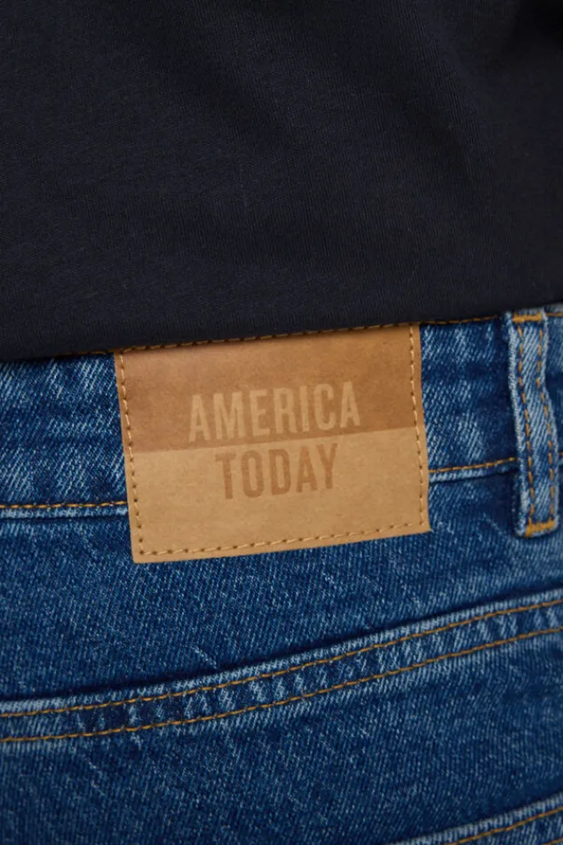 America Today New In|Bestsellers^Jeans Neil slim fit jeans met button fly en zwarte wassing