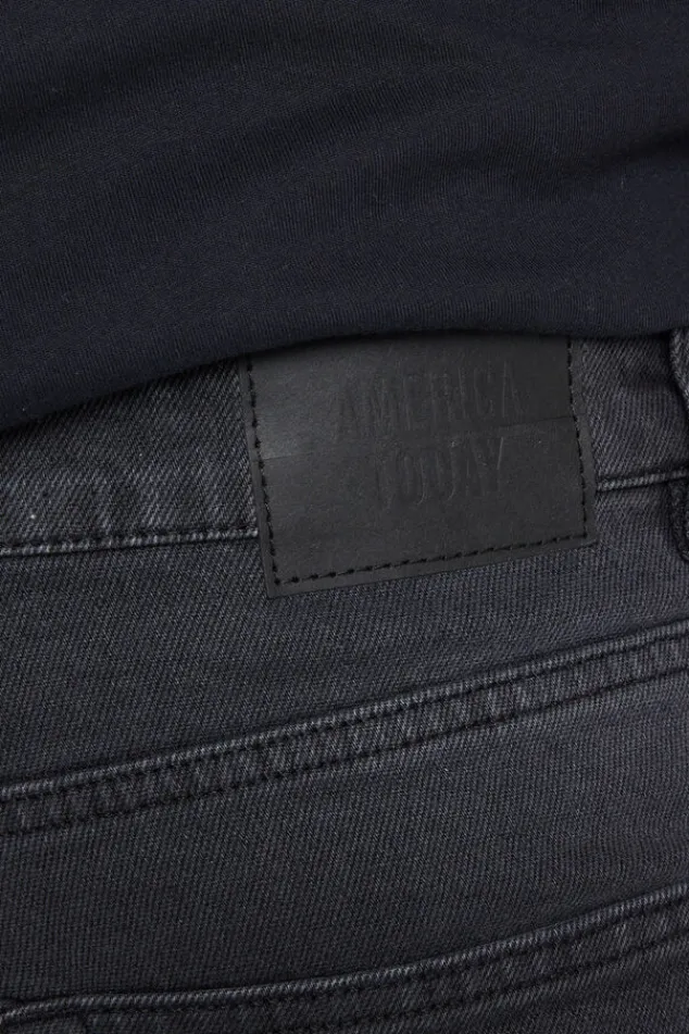 America Today Jeans^Jeans Neil slim fit jeans met knoopsluiting en stretchcomfort