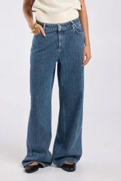 America Today Jeans^Jeans Tempe medium waist jeans met wide fit