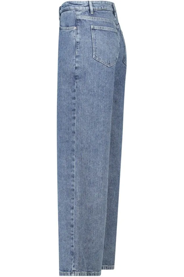 America Today Jeans^Jeans Tempe medium waist jeans met wide fit