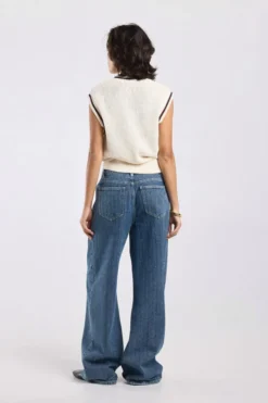 America Today Jeans^Jeans Tempe medium waist jeans met wide fit