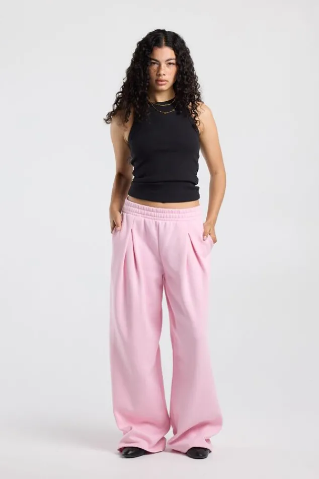 America Today New In|Joggingbroeken^Joggingbroek Carrie wide eg joggingbroek et pooien en taieband