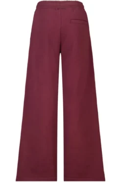 America Today Broeken|Joggingbroeken^Joggingbroek Cassia Jr wide leg joggingbroek met bordeaux piping