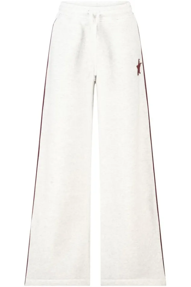 America Today Broeken|Joggingbroeken^Joggingbroek Cassia Jr wide leg joggingbroek met bordeaux piping