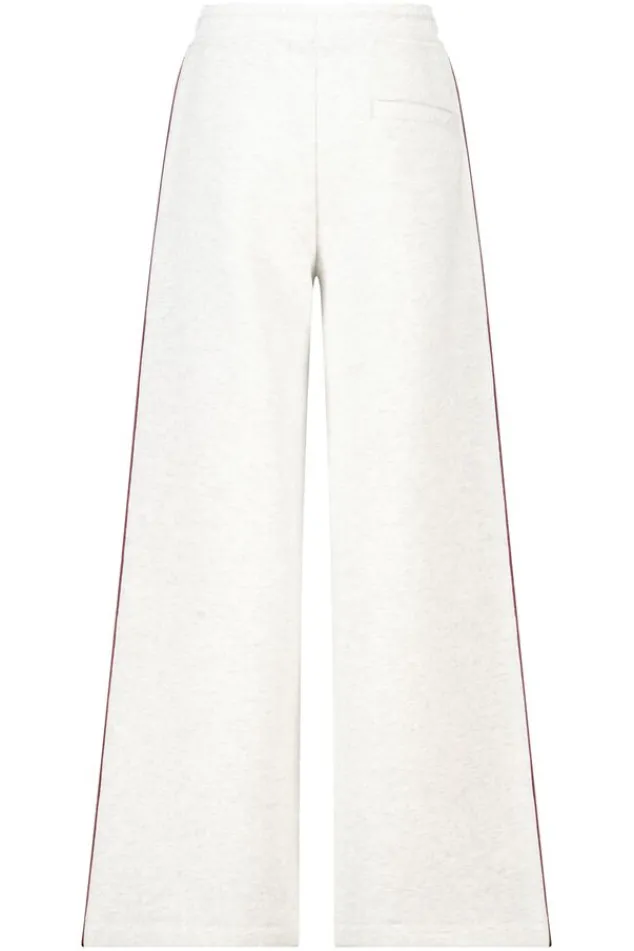 America Today Broeken|Joggingbroeken^Joggingbroek Cassia Jr wide leg joggingbroek met bordeaux piping