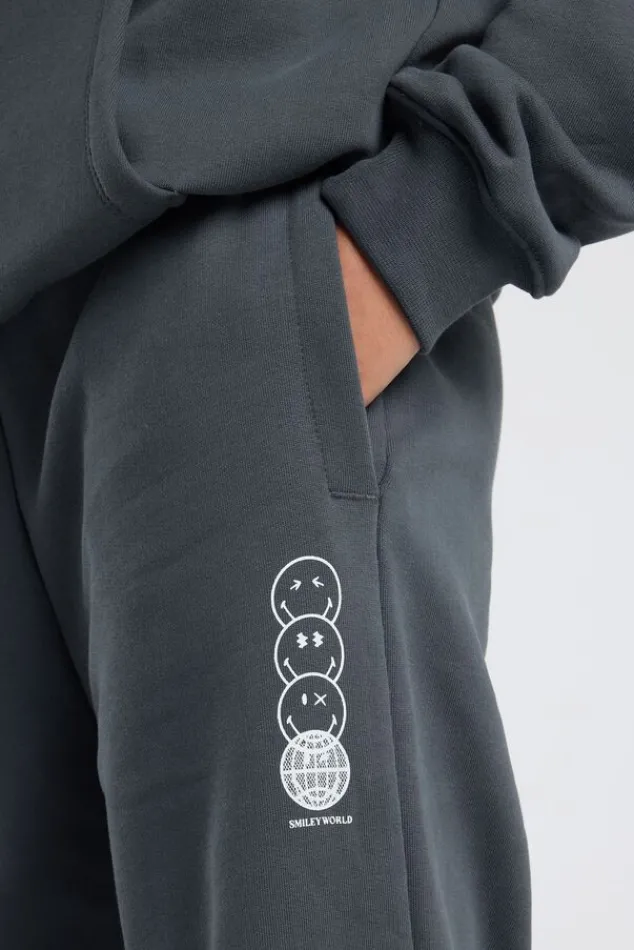 America Today New In|Joggingbroeken^Joggingbroek Clyde Jr relaxed fit joggingbroek met Smileyworld™ side print