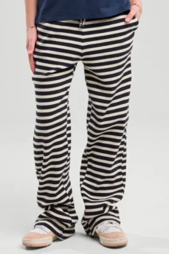 America Today Broeken|Joggingbroeken^Joggingbroek Coco JR Gestreepte jogger met elastiek