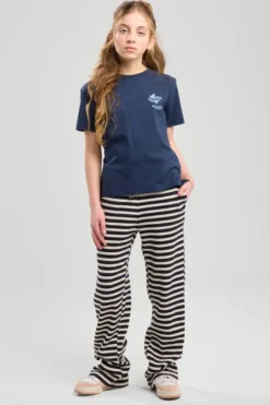 America Today Broeken|Joggingbroeken^Joggingbroek Coco JR Gestreepte jogger met elastiek