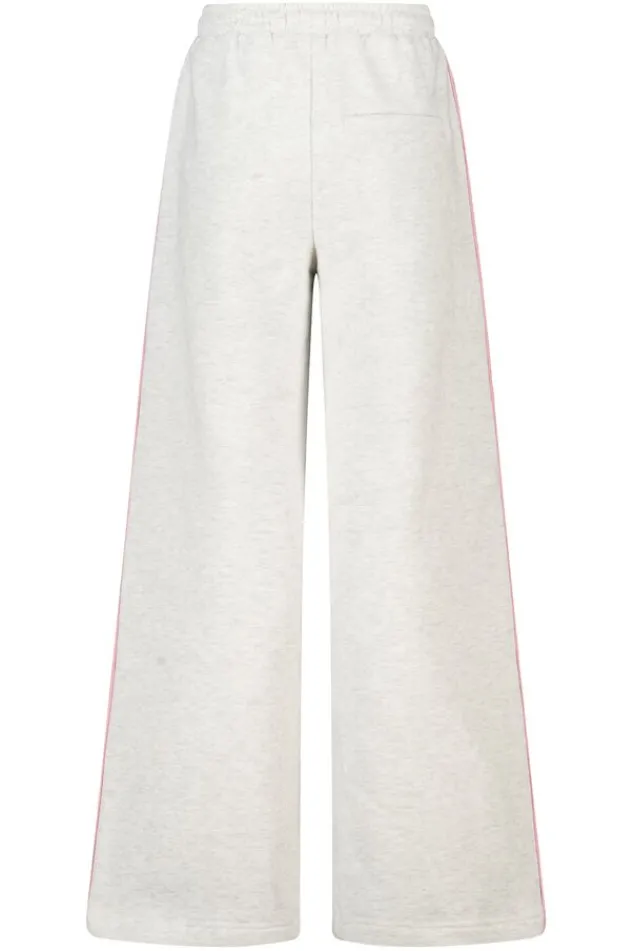 America Today Broeken|Joggingbroeken^Joggingbroek Cristy Jr wide leg joggingbroek met zijstreep en embroidery