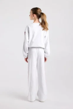 America Today Broeken|Joggingbroeken^Joggingbroek Cristy Jr wide leg joggingbroek met zijstreep en embroidery
