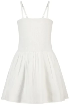 America Today Jurken^Jurk Dorian Jr lichte linnen jurk met smock top
