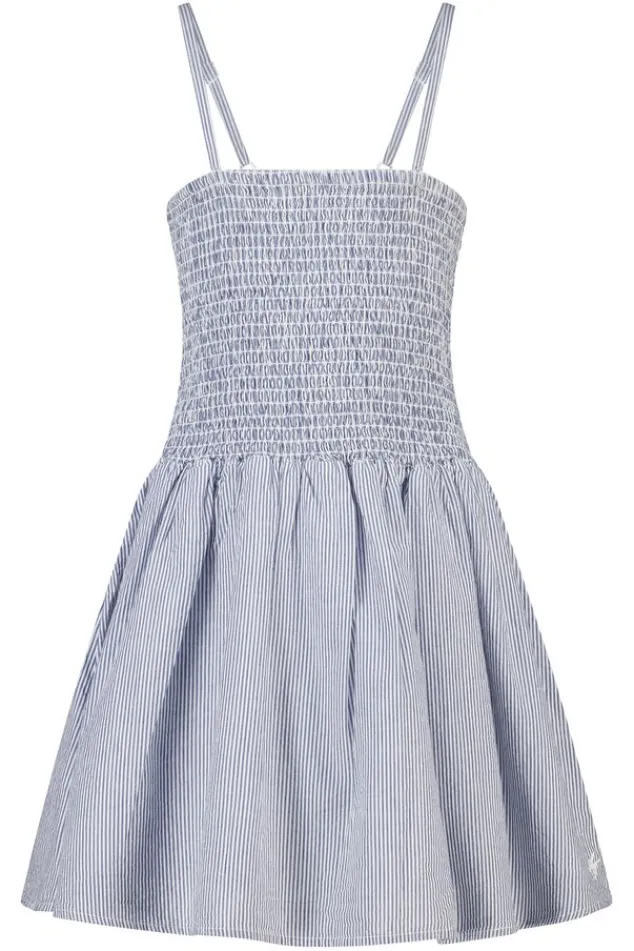 America Today Jurken^Jurk Dorian Jr lichte linnen jurk met smock top