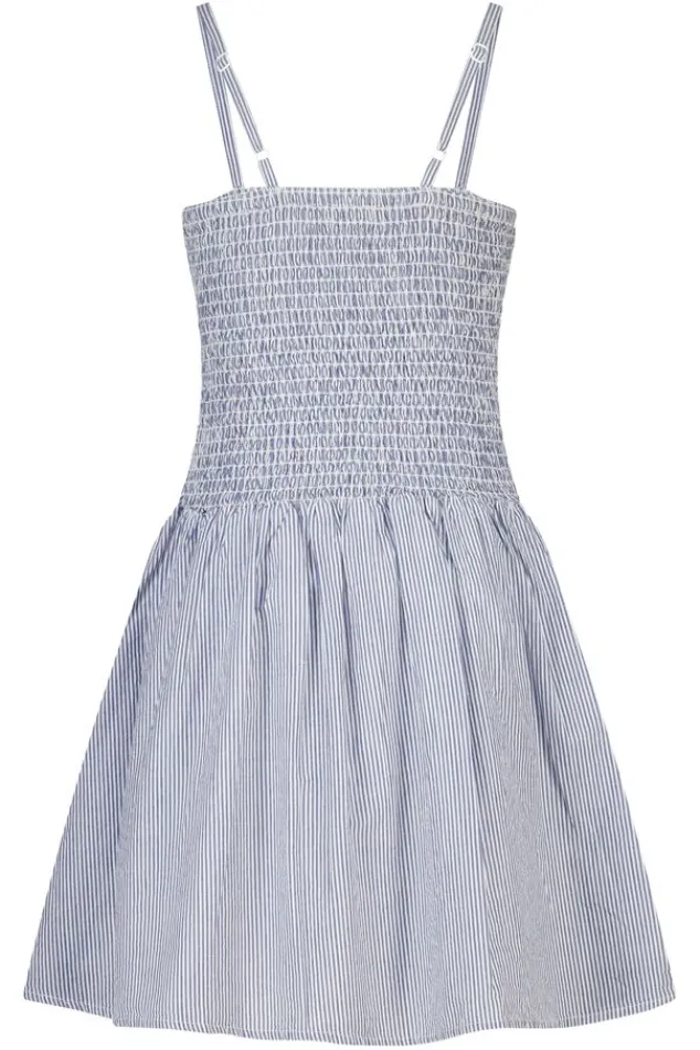 America Today Jurken^Jurk Dorian Jr lichte linnen jurk met smock top