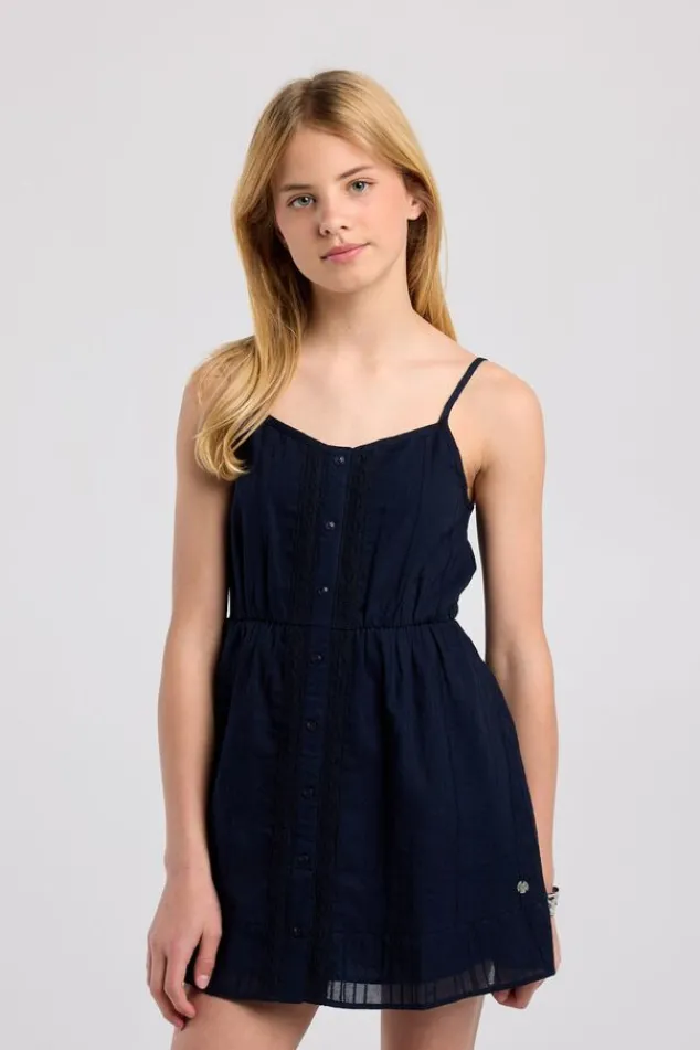 America Today New In|Jurken^Jurkje Dianna Jr met siertape en verstelbare bandjes
