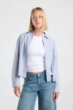 America Today New In^Longsleeve blouse met ruitpatroon Beverly longsleeve blouse met ruitpatroon en borstzak