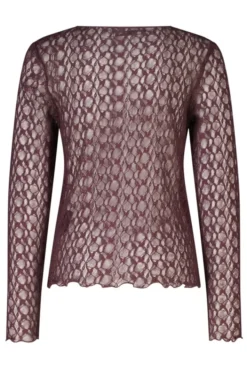 America Today T-Shirts & Tops|New In^Longsleeve Lillo Jr kanten top met lange mouwen en lettuce hem