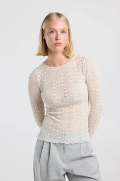 America Today New In|T-Shirts & Tops^ongeeve io kanten top et ange ouwen en ronde ha