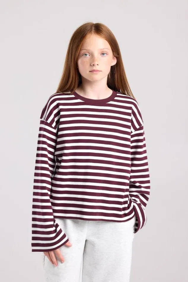 America Today T-Shirts & Tops|New In^Longsleeve Lilly Jr gestreepte longsleeve van stevige interlock