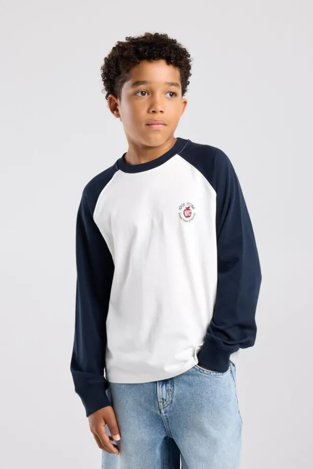 America Today T-Shirts & Tops|New In^longsleeve t-shirt Lewis Jr longsleeve t-shirt met colorblock design