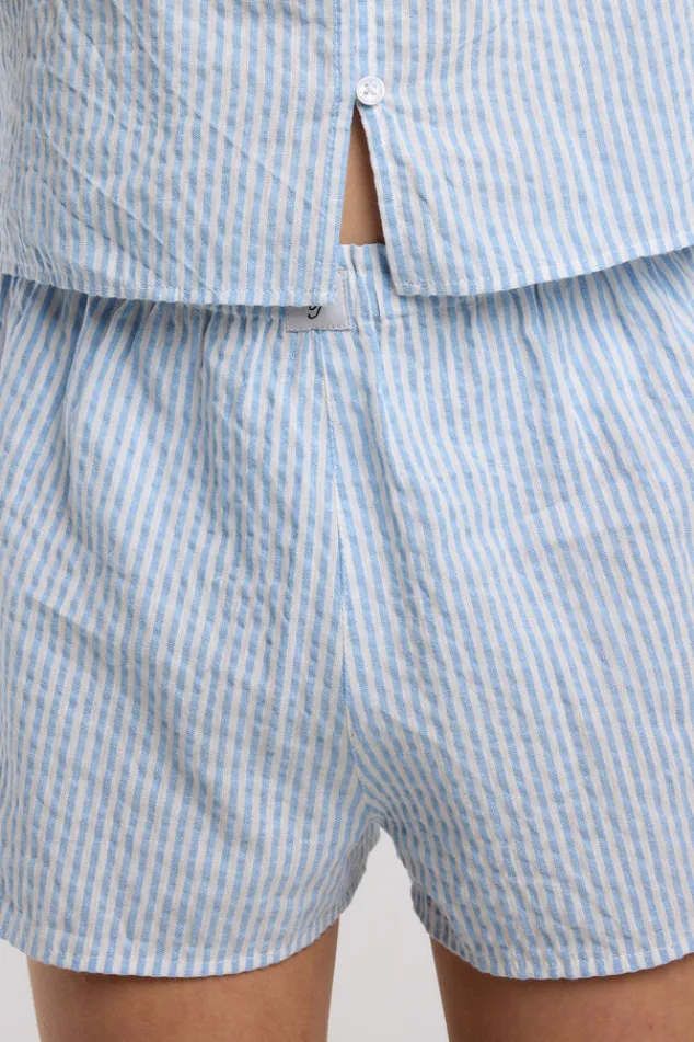 America Today Ondergoed & Lounge^Lounge short Mimi Jr gestreepte lounge short voor meisjes