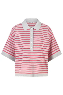 America Today New In|Truien & Vesten^Poo Kirten getreepte ooe fit poo et knoopuiting