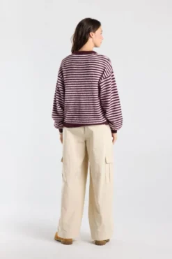 America Today New In|Truien & Vesten^Puover Keira getreepte ooe fit puover