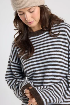 America Today New In|Truien & Vesten^Puover Keira getreepte ooe fit puover